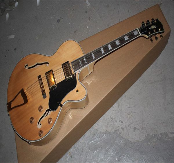 

arrival g l-5 l5 jazz f -semi hollow natural color electric guitar in stock