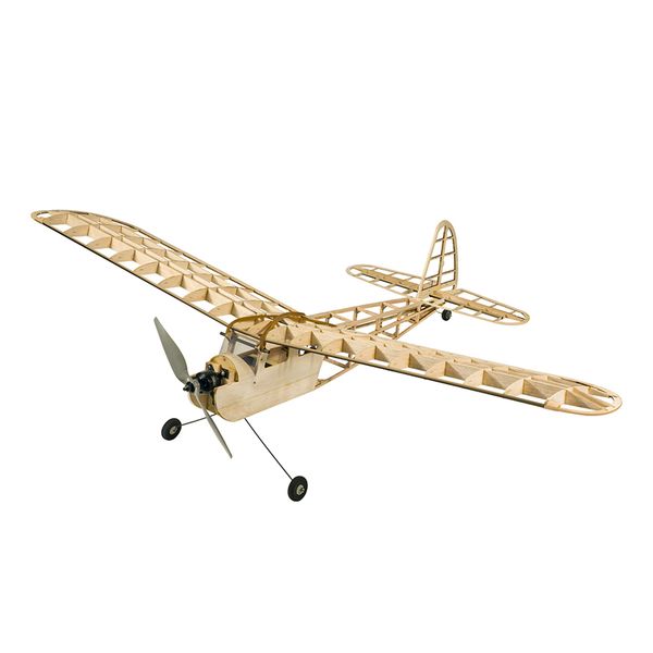 

dwh rc airplane blasa wood aircraft 1150mm wingspan outdoor flight toys diy assembly model with motor esc servo and propeller