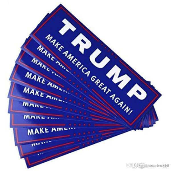 

10pcs/set trump make america great again car bumper sticker trump re-election 2020 bumper sticker car window bumper stickers dh1035 t03