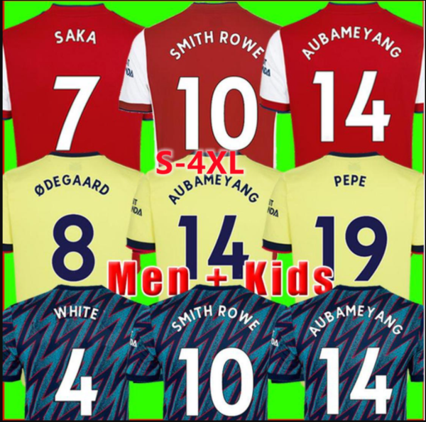 

S-4XL tops PEPE SAKA 21 22 jerseys Fans Player version Gunners ARSen ØDEGAARD THOMAS WILLIAN TIERNEY SMITH 2021 2022 soccer football shirt M, Black;yellow