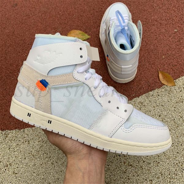 

jumpman 1 1s og 2021 high dark mocha basketball shoes travis white university blue unc mid chicago toe women trainers sneakers off 36-46