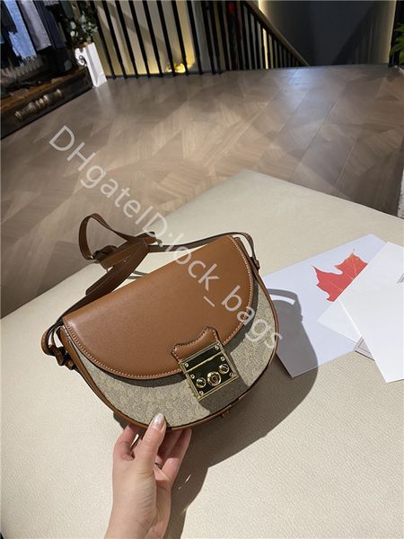 

2021 famous luxury classic women favorite handbags retro and fashionable genuine leather lady fashion saddle bags