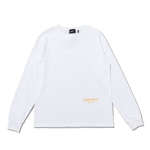 

luxury brand hoodie 2021 gold letter new fog thin round neck men's and women's couples long sleeve t-shirt, Black