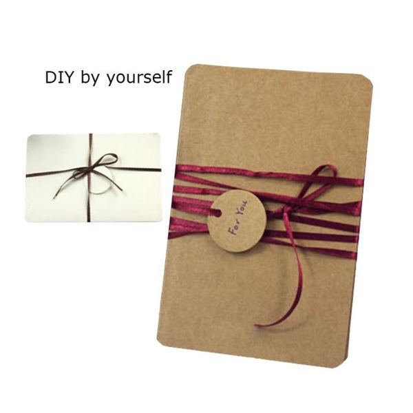 

greeting cards 50 pcs/lot vintage diy blank series postcards kraft paper card brown white black gift wholesale