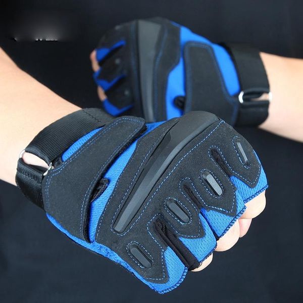 

cycling gloves sports tactical outdoor motorcycle mountaineering half finger guantes ciclismo bicycle accessories ef50st, Black