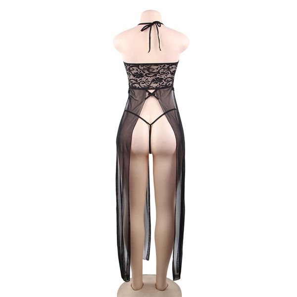 

elegant lace gown sexyy lingerie dress plus size lingerie 5xl erotic lingerie porno costumes sexyy nightwear dress, Red;black