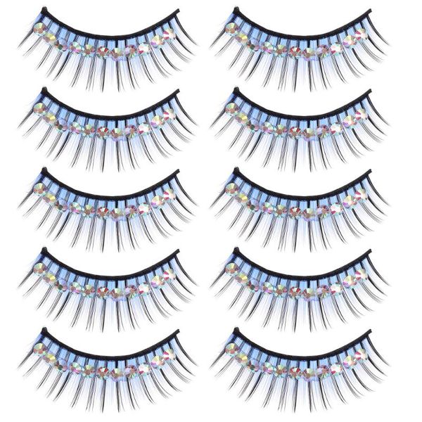 

false eyelashes 5 pairs of fake art makeup exaggerated