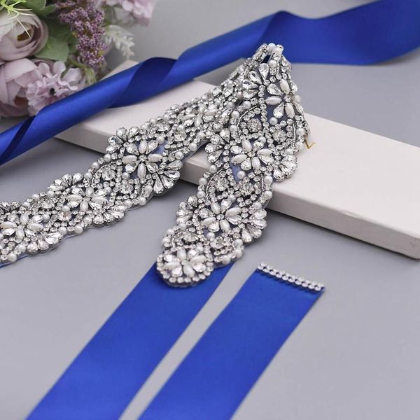 

wedding sashes s04b width rhinestone waistband bridal belts bride bridesmaid dresses accessories women prom evening belt sash, White
