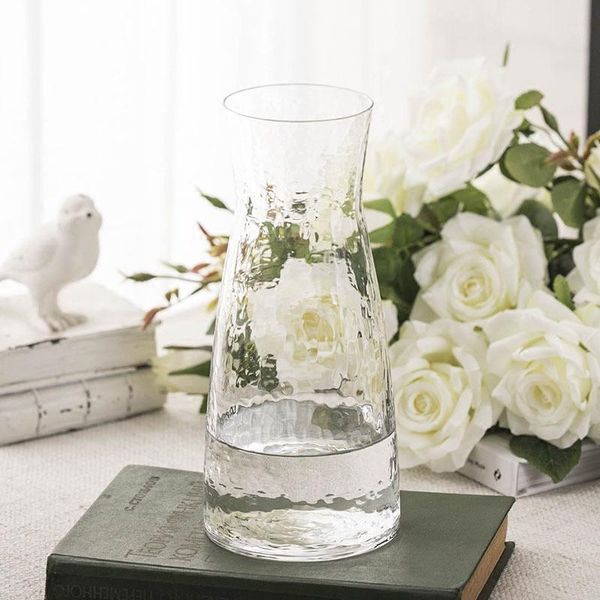 

vases japan style transparent glass vase hammer pattern flower tablemodern creative hydroponics table