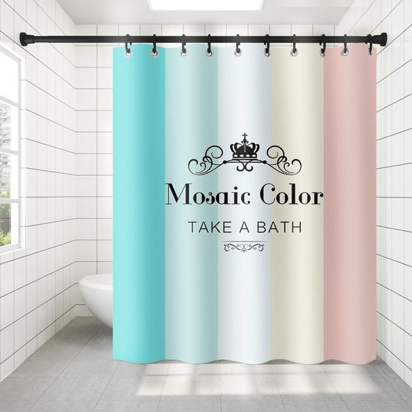 

shower curtains fashion girly curtain nordic artmodern waterproof washable fabric cortinas household merchandises df50yl