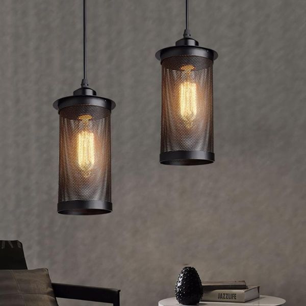 

pendant lamps vintage cage light shade iron art retro hanging e27 industrial lamp for cafe dining room not included bulb
