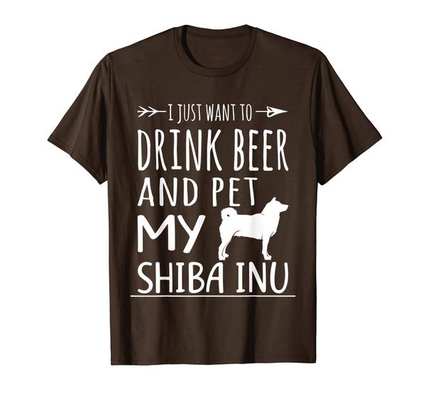 

Drink Beer Pet My Shiba Inu Shirt Gift Dog Beer Lover T-Shirt, Mainly pictures