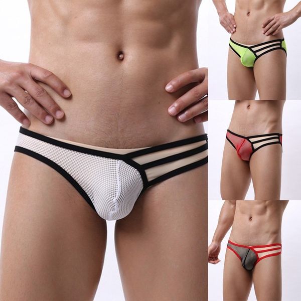 

effen color net speed opening super dunne comfortable breathing underwear men selling, Black;white