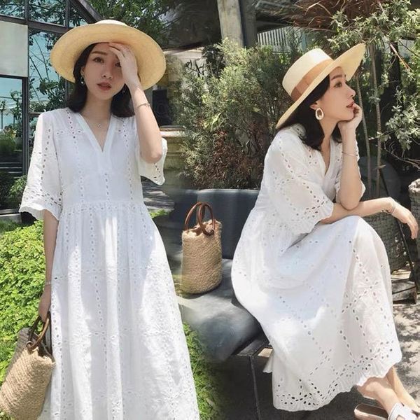 

maternity dresses 2021 arrival summer dress woman brief a-line large size set pregnant clothing md-03436, White