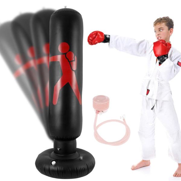 

inflatable boxing bag training pressure relief exercise water base punching standing sandbag fitness body building equipment