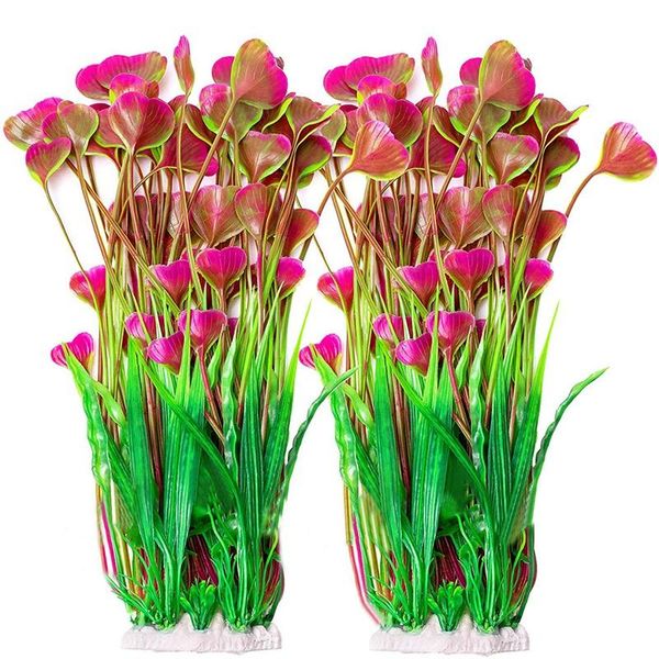 

decorations 2 pcs artificial water plants fish tank aquarium for all & pets