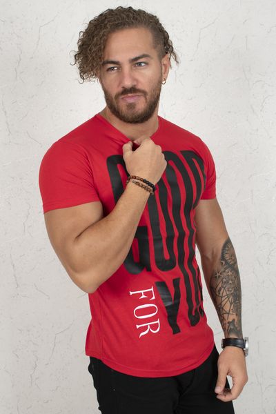 

red font baskl male t-shirt 2002021 co7v, White;black