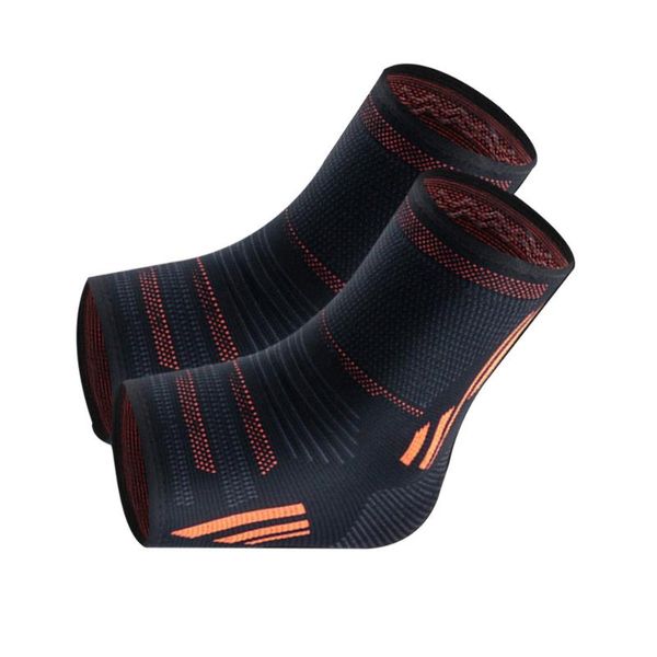 

ankle support 2pcs fashion sports protector knitted care sleeve for exercising running fitness basketball (black and orange size, Blue;black