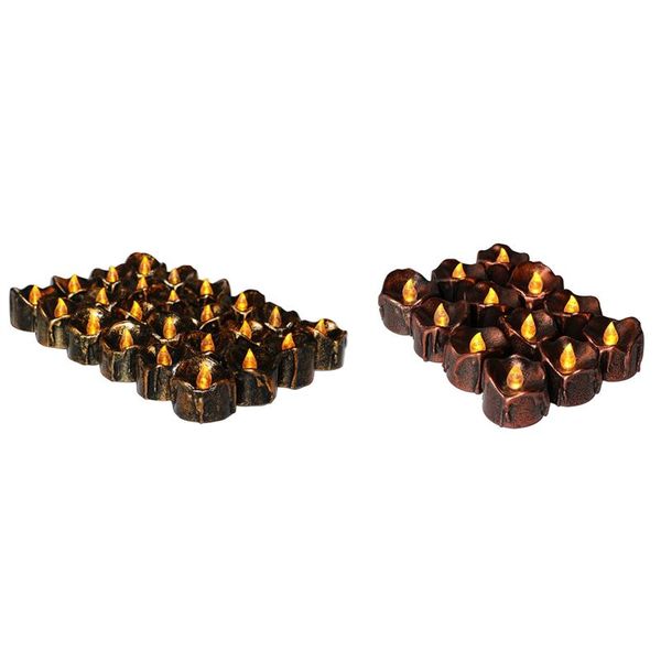 

black flameless candles flickering light led for favor home decor