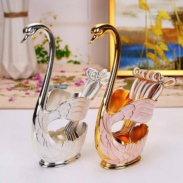 

2021 new fruit cake fork spoon coffee cup holder set 1.6mm dining table bkte