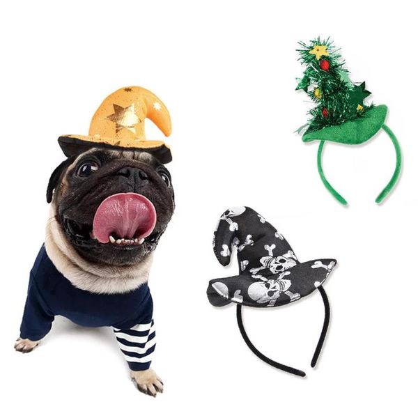 

dog apparel funny headgear hat cosplay prop for halloween cats dogs wear