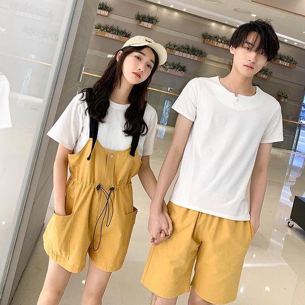 

women's t-shirt couples wear summer 2021 set clothes clothing, White
