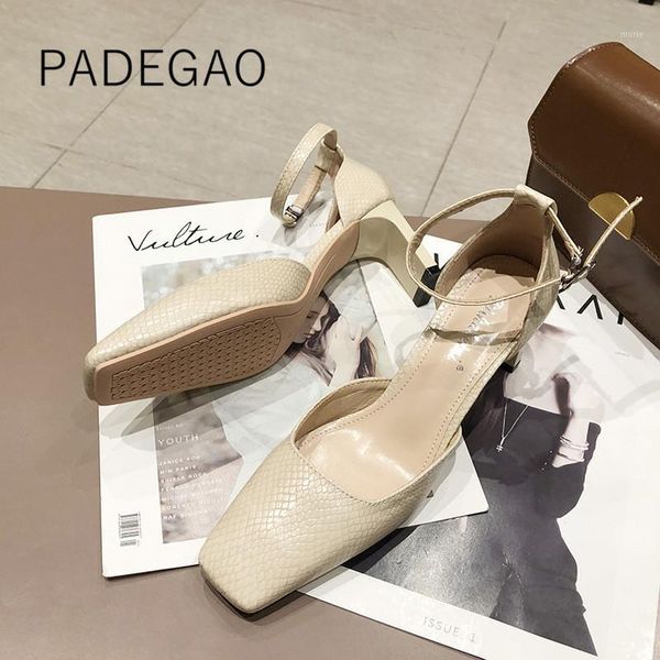

sandals high heel 2021 women black solid casual high-heeled retort fashion woman1