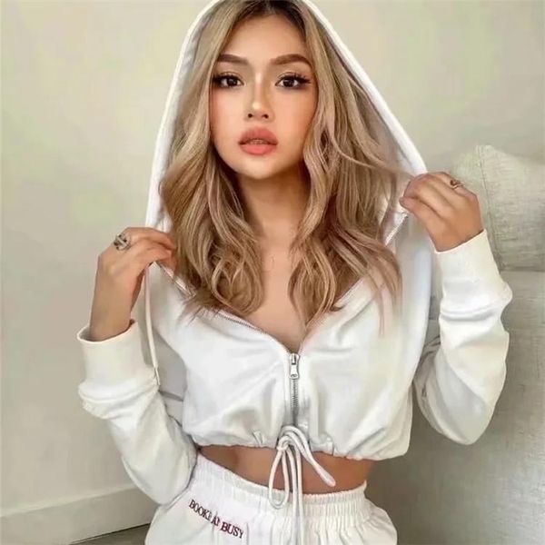 

women's jackets fleece female ins europe and the united states draw string spring brief paragraph suit jacket zipper exercise, Black;brown