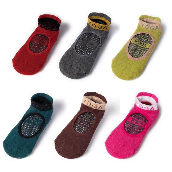 

sports socks 1pair women yoga cotton quick-dry anti slip silicone breathable elasticity gym pilates ballet fitness sport c, Black