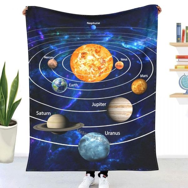 

blankets cartoon space throw blanket sherpa bedding soft