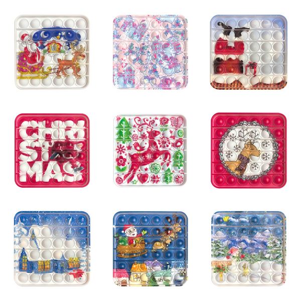 

christmas gift push bubble fidget sensory toy autism special needs stress reliever toys for children 2021 new