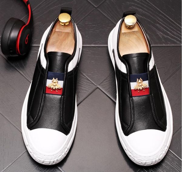 

new luxury casual shoes men loafers slip on designer shoes men moccasins sneaker footwear male green white, Black