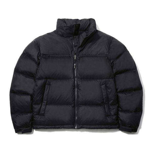 

men's down jacket in winter, stand-up collar to keep warm, loose-comfortable, male and female same style coat, couple coats, Black