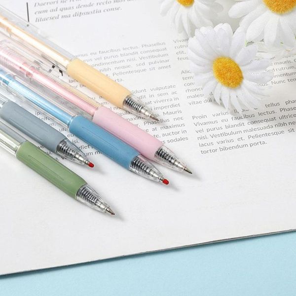 

gel pens 0.5mm retractable black ink ballpoint pen stationery carbon press j0g3