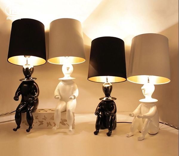 

table lamps european style bedroom bedside human-like lamp el guest decorative resin desk lights study eye protection night light