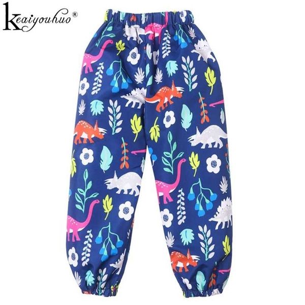 

autumn children rain pants for kids clothing flowers baby girls clothes casual leggings 211103, Blue