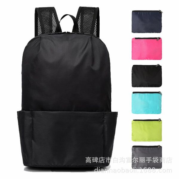 

backpack outdoor mountaineering skin folding storage bag, light and colorful backpack, water-repellent travel bag
