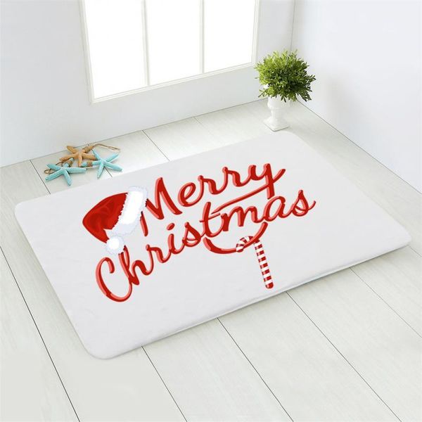 

carpets christmas mat rug doormat ornament pendant merry decor for home bathroom kitchen bedroom noel 40*60cm