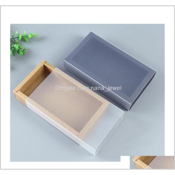 

9 sizes kraft black white gift packaging box with window kraft carton paper gift paper box with li jllvoy ejgvw yo0kr