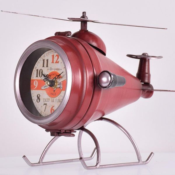 

2021 american creative metal aircraft clock simple living room bedroom digital clock student bedside silent clocks