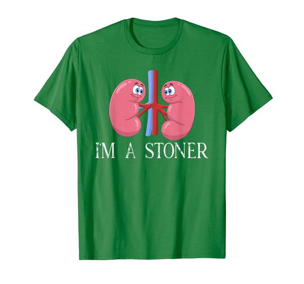 

i'm a stoner - funny kidney stone t-shirt, White;black