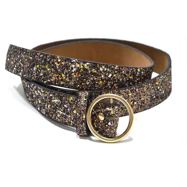 

belts women fashion waistband female vintage manual sequins belt straps leather womens luxury casual daily party, Black;brown