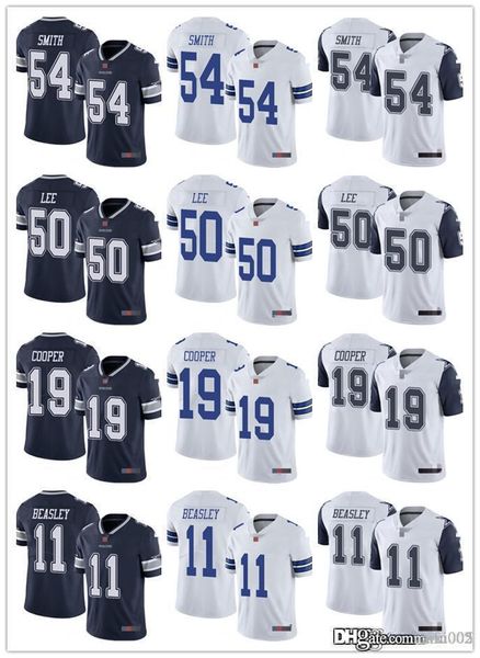 

mens womens youth dallas cowboys 19 amari cooper 11 cole beasley 54 jaylon smith 50 sean lee navy custom football jerseys, Black;red