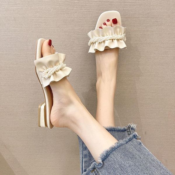 

slippers women 2021 summer rome retro sandals flat casual shoes female slip on slides woman plus size sandalias mujer, Black