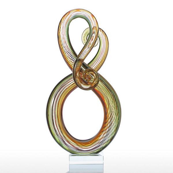 

decorative objects & figurines 36cm glass sculpture surround home decor animal ornament gift craft decoration r2076