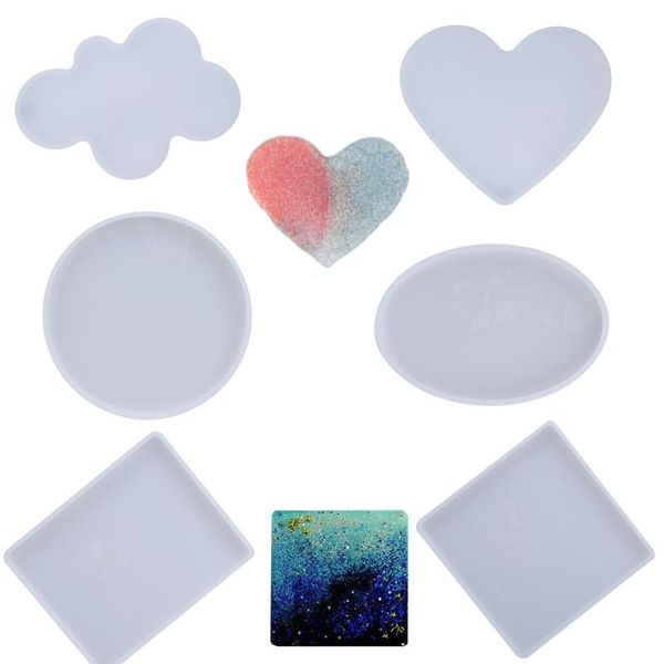 

cake tools round heart shaped decorative ornaments diy resin craft jewelry making mold silicone mould epoxy