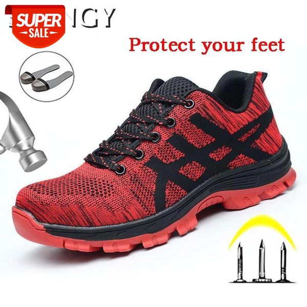 

new sneakers men indestructible shoes steel toe work safety boot men shoes sneakers antipuncture working sport outdoor #u73u