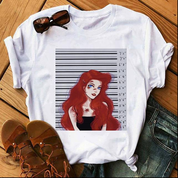 

bad girl ladies t shirt cotton short sleeved bad princess women tee summer shirt drop shipping good quality, White