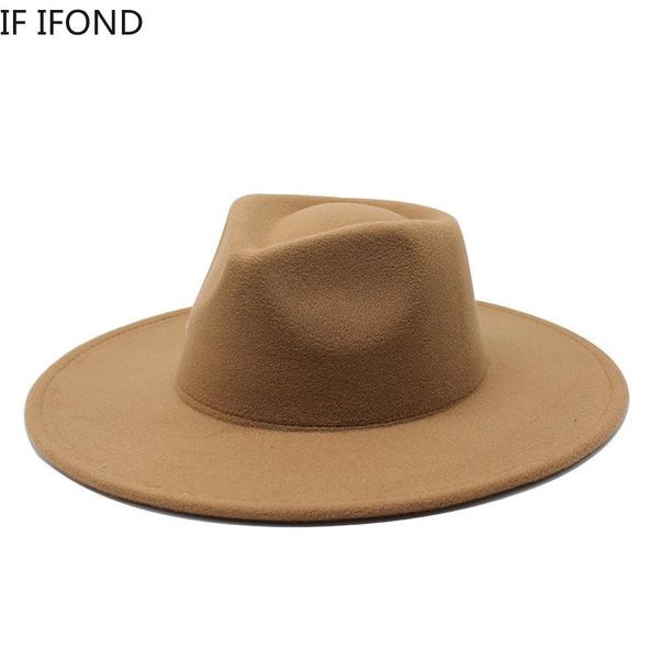 

wide brim hats est design european and american party fedoras hat autumn winter wool jazz catwalk style felt, Blue;gray