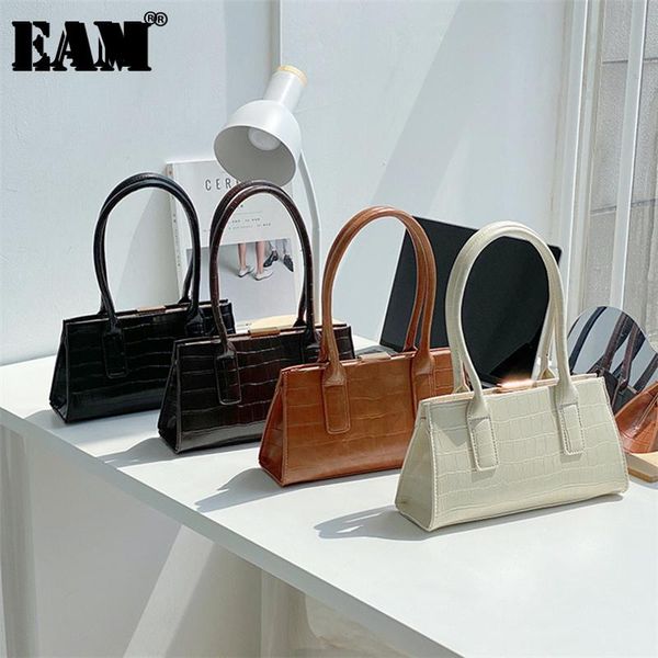

evening bags [eam] women brief handbag quality pu leather flap personality all-match crossbody shoulder bag fashion tide 2021 18a2928